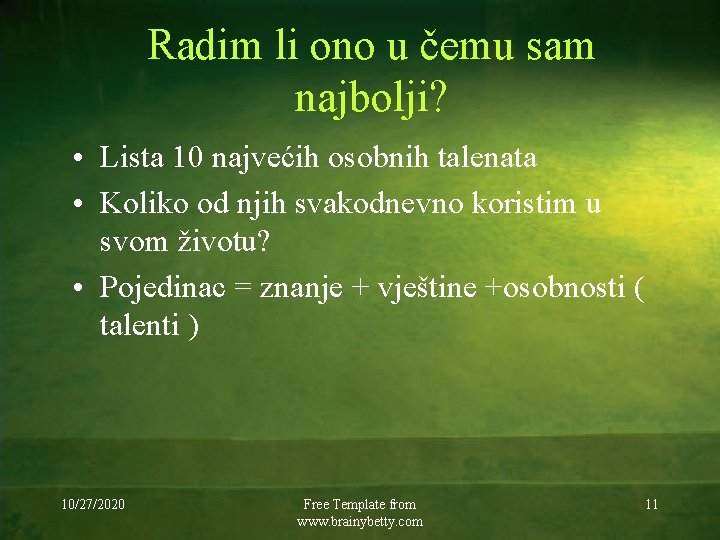 Radim li ono u čemu sam najbolji? • Lista 10 najvećih osobnih talenata •