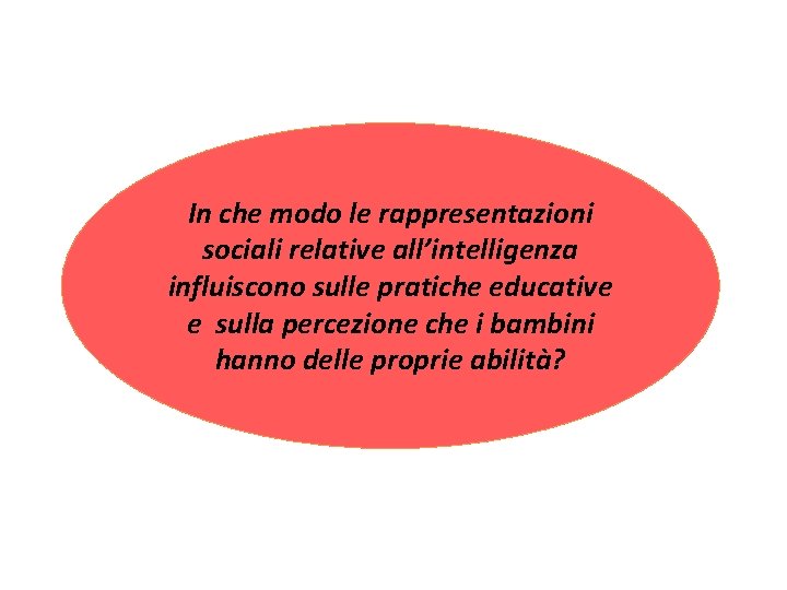 In che modo le rappresentazioni sociali relative all’intelligenza influiscono sulle pratiche educative e sulla