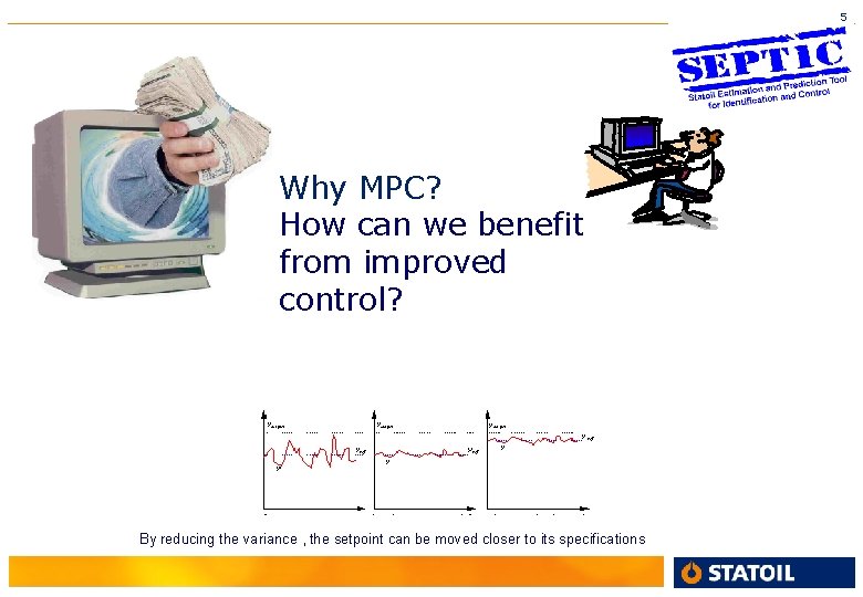 5 Why MPC? How can we benefit from improved control? By reducing the variance