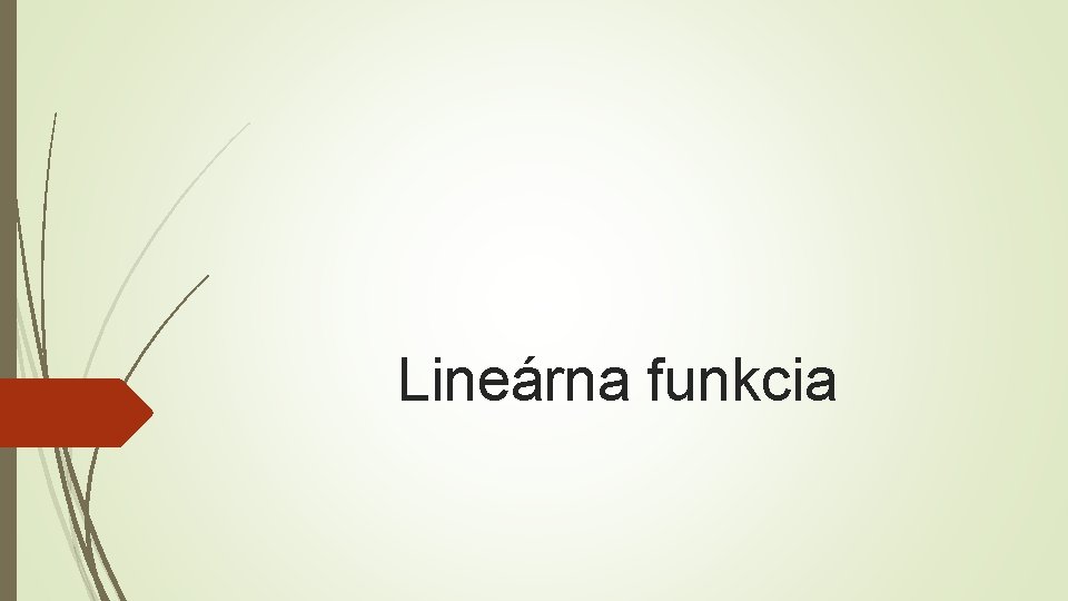 Lineárna funkcia 