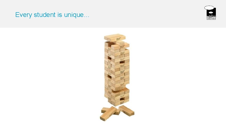 Every student is unique… 