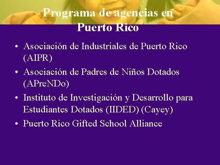 Programa de agencias en Puerto Rico • Asociación de Industriales de Puerto Rico (AIPR)