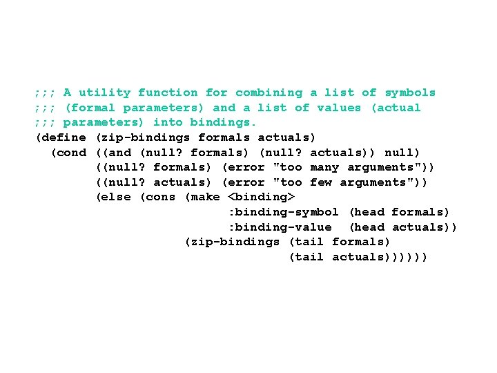 ; ; ; A utility function for combining a list of symbols ; ;