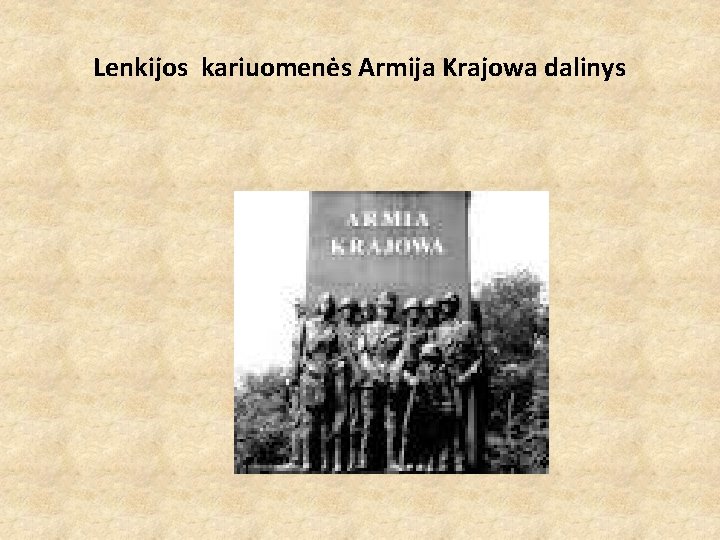 Lenkijos kariuomenės Armija Krajowa dalinys 