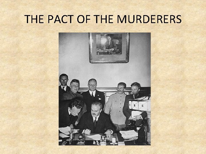 THE PACT OF THE MURDERERS 