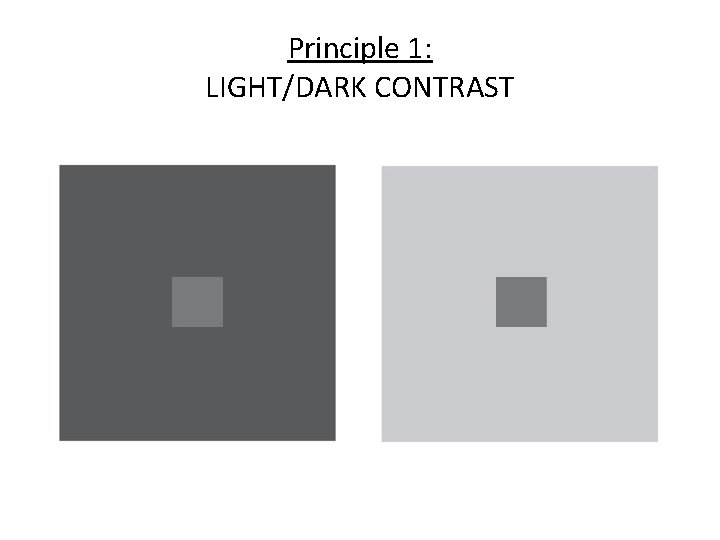 Principle 1: LIGHT/DARK CONTRAST 