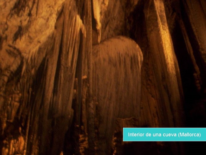 Interior de una cueva (Mallorca) Interior de una cueva (Mallorca)