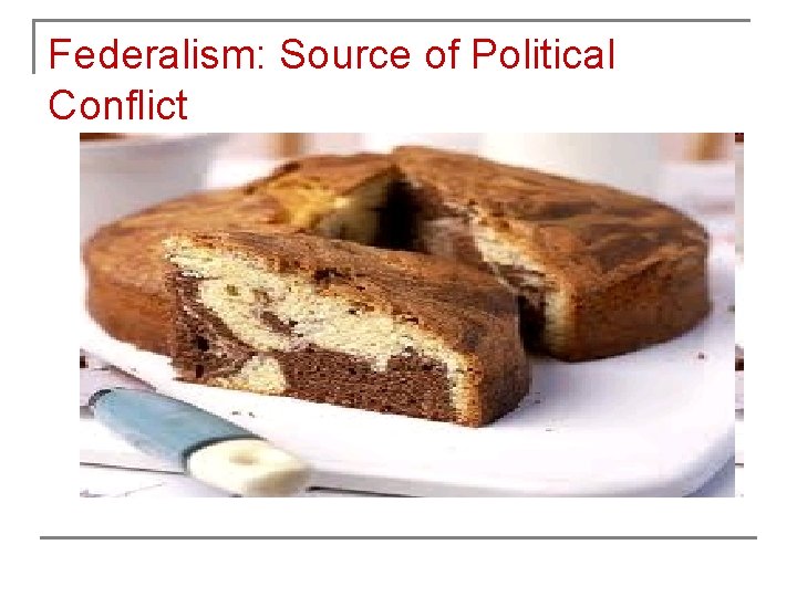 Federalism: Source of Political Conflict 