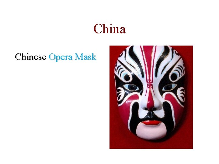 China Chinese Opera Mask China Chinese Opera Mask