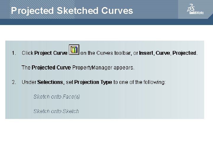 Projected Sketched Curves 