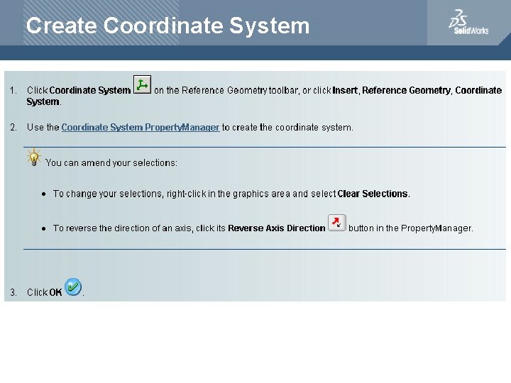 Create Coordinate System 