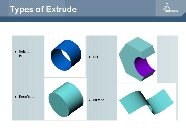 Types of Extrude 