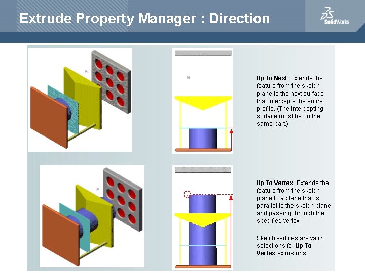 Extrude Property Manager : Direction 