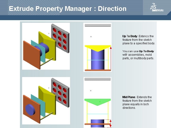 Extrude Property Manager : Direction 