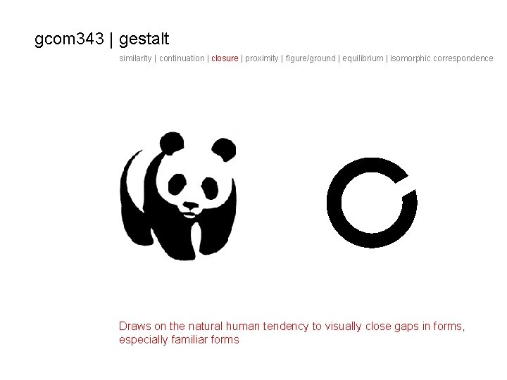 gcom 343 | gestalt similarity | continuation | closure | proximity | figure/ground |