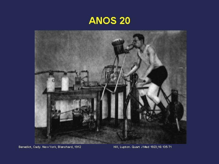 ANOS 20 Benedict, Cady. New York, Blanchard, 1912 Hill, Lupton. Quart J Med 1923;