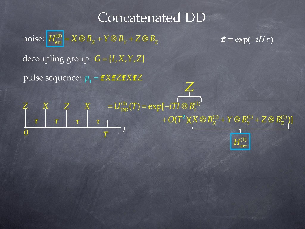 Concatenated DD 0 t Concatenated DD 0 t