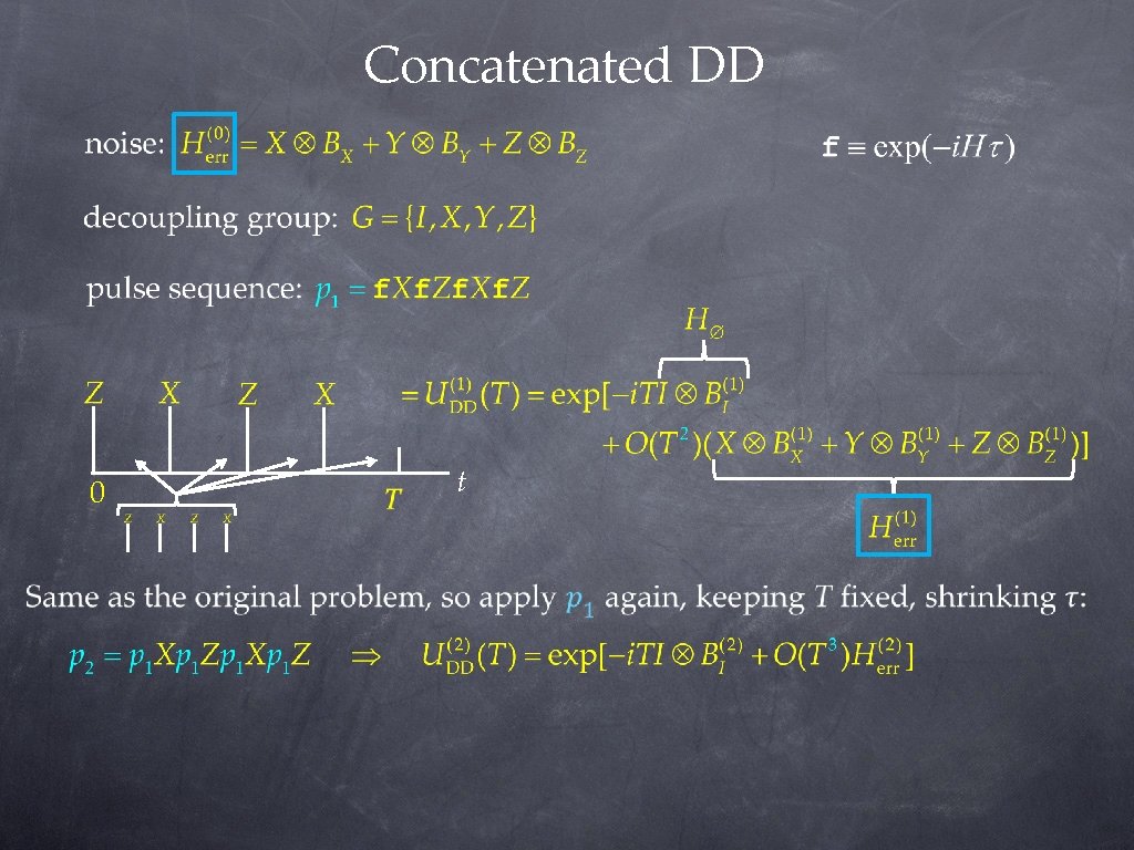 Concatenated DD 0 t Concatenated DD 0 t