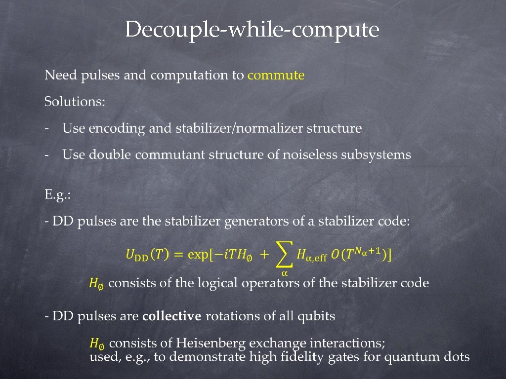 Decouple-while-compute Decouple-while-compute