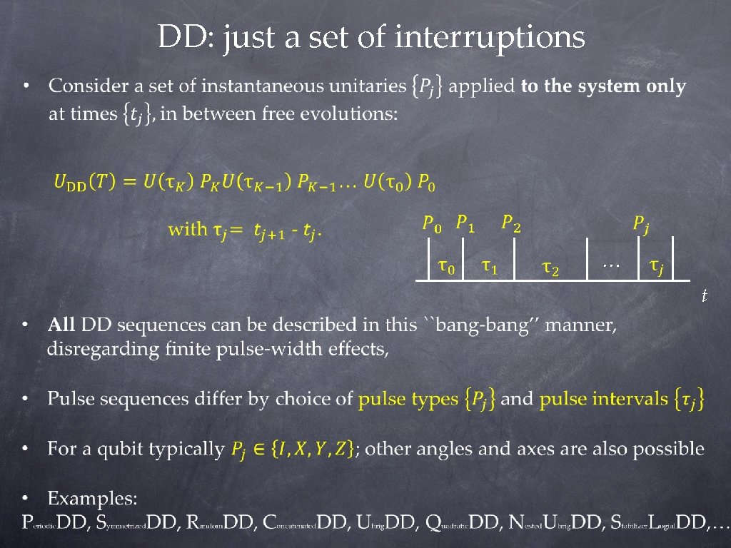 DD: just a set of interruptions … t DD: just a set of interruptions … t