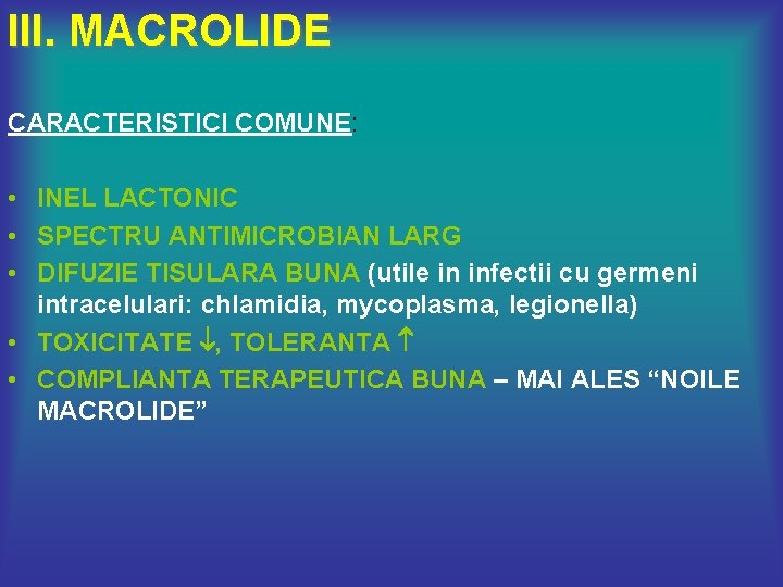 macrolide pentru prostatită