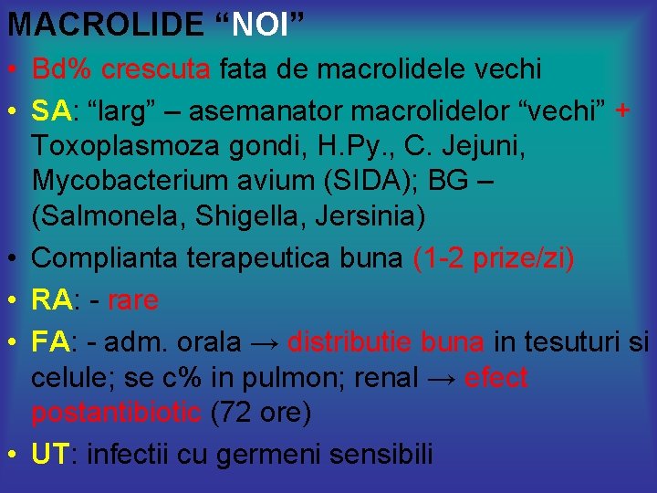 macrolide pentru prostatită infuzii pentru prostatita