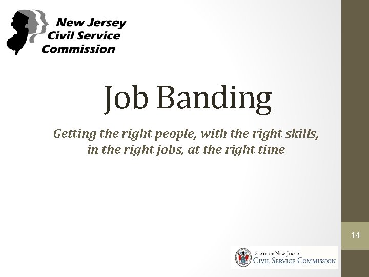 Job Banding Getting the right people, with the right skills, in the right jobs,