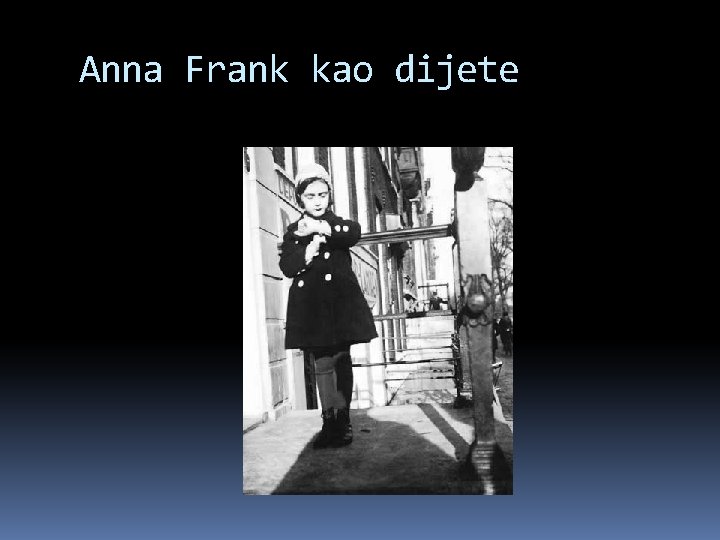 Anna Frank kao dijete 