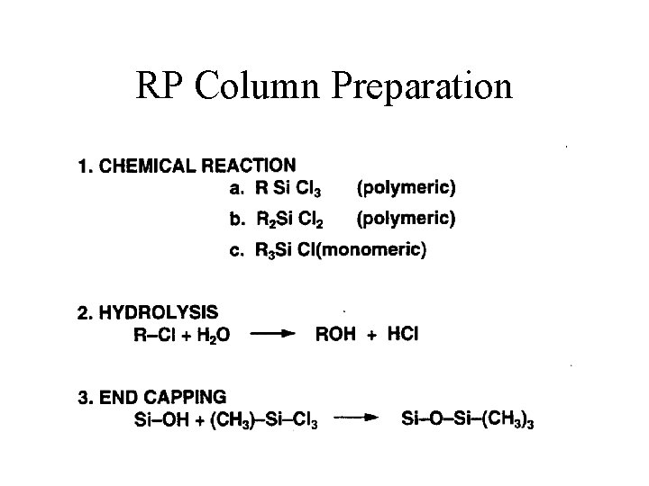 RP Column Preparation 