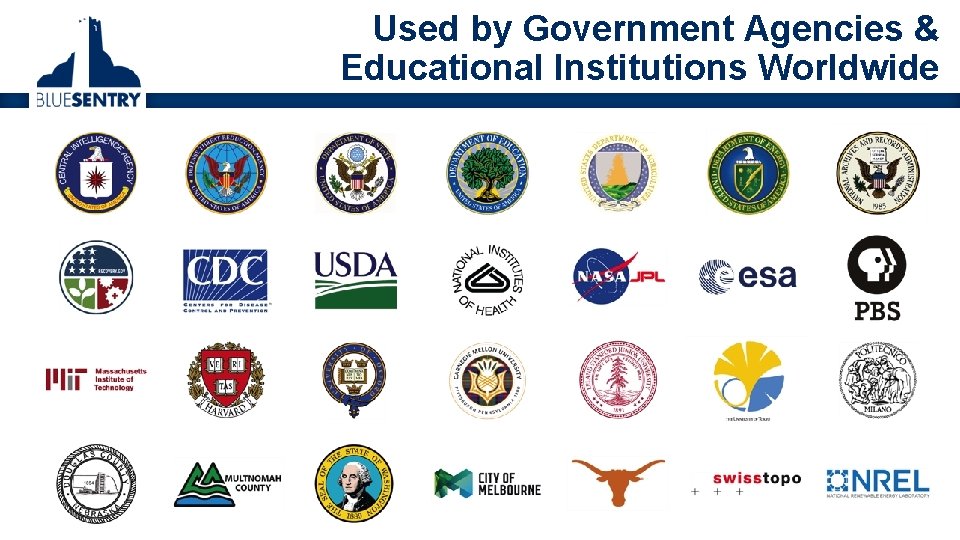 Used by Government Agencies & Educational Institutions Worldwide 