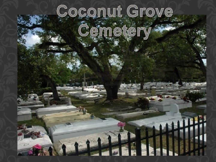 Coconut Grove Cemetery Coconut Grove Cemetery