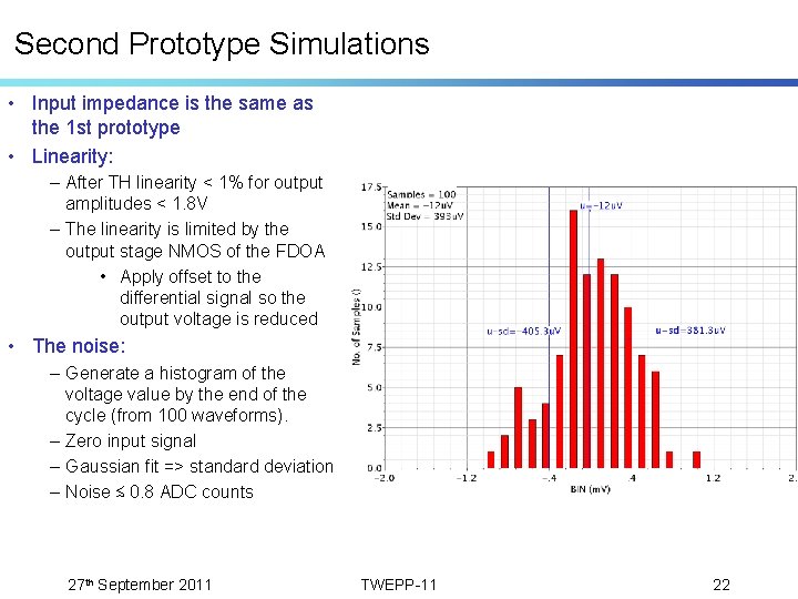 Second Prototype Simulations • Input impedance is the same as the 1 st prototype