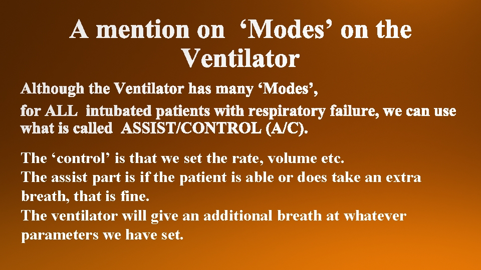 The ‘control’ is that we set the rate, volume etc. The assist part is