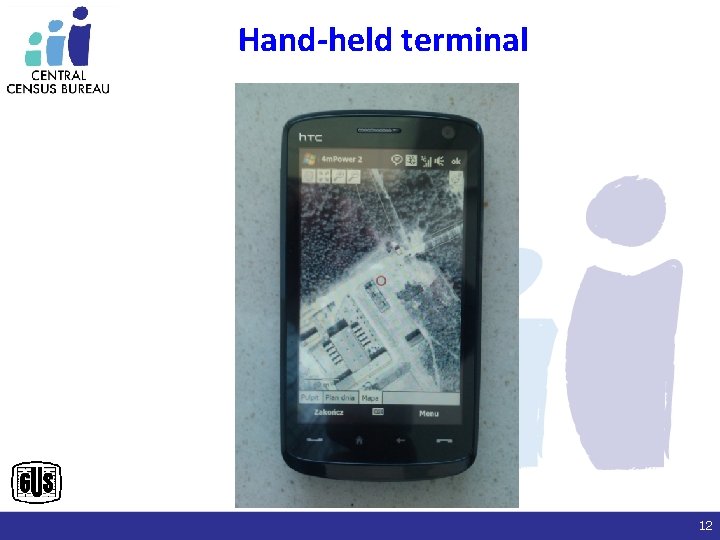 Hand-held terminal 12 