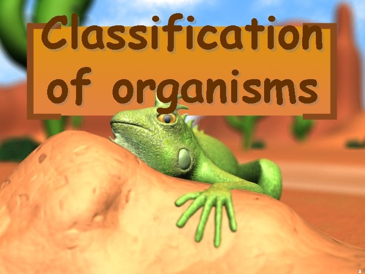 Classification of organisms 2 