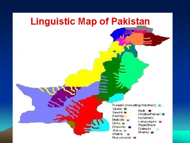 Linguistic Map of Pakistan 