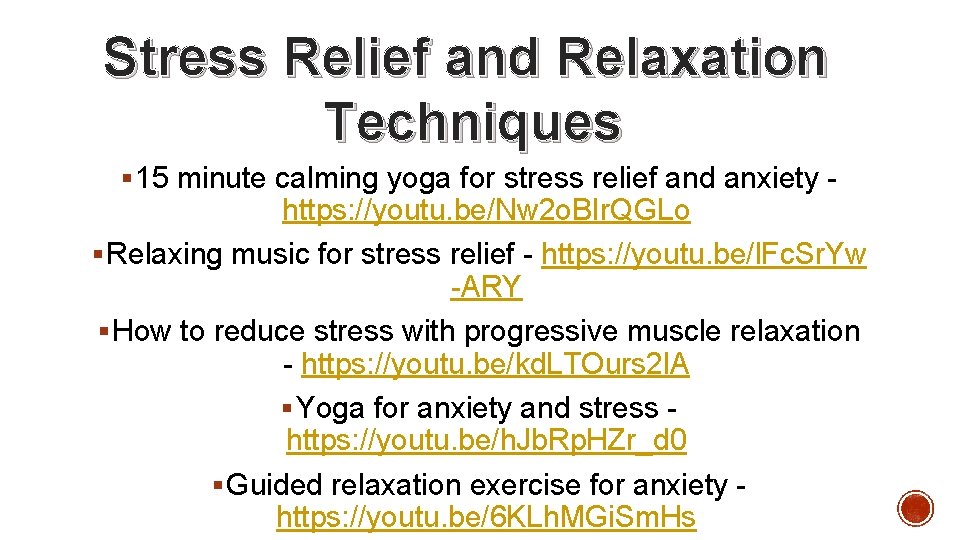 Stress Relief and Relaxation Techniques § 15 minute calming yoga for stress relief and