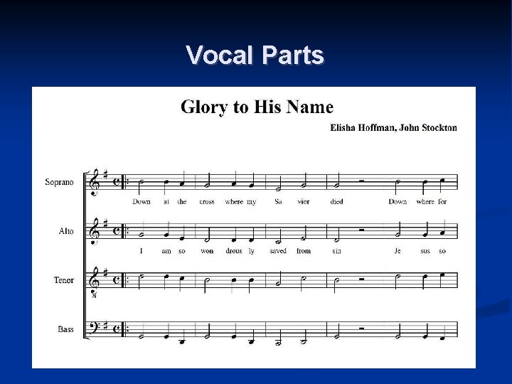 Vocal Parts 