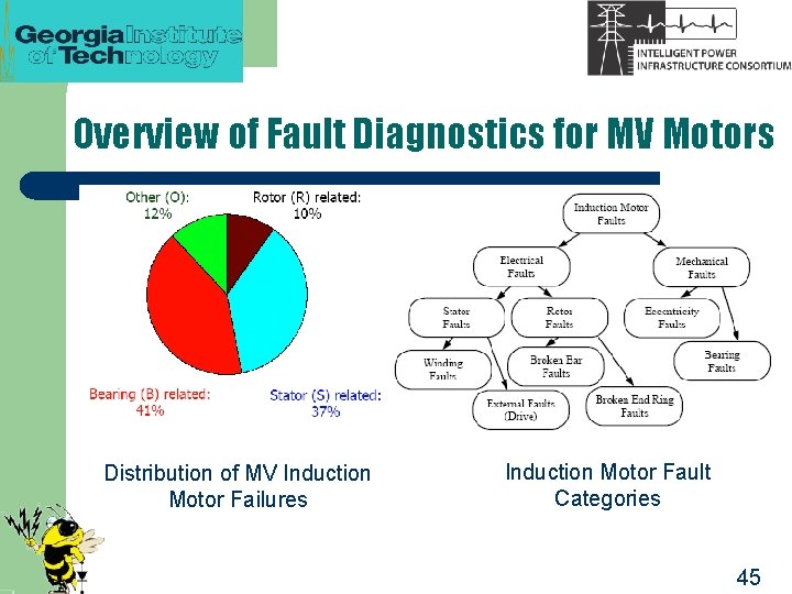 Overview of Fault Diagnostics for MV Motors Distribution of MV Induction Motor Failures Induction