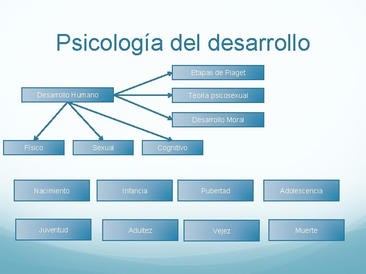 Psicología del desarrollo Etapas de Piaget Desarrollo Humano Teoría psicosexual Desarrollo Moral Físico Nacimiento Psicología del desarrollo Etapas de Piaget Desarrollo Humano Teoría psicosexual Desarrollo Moral Físico Nacimiento