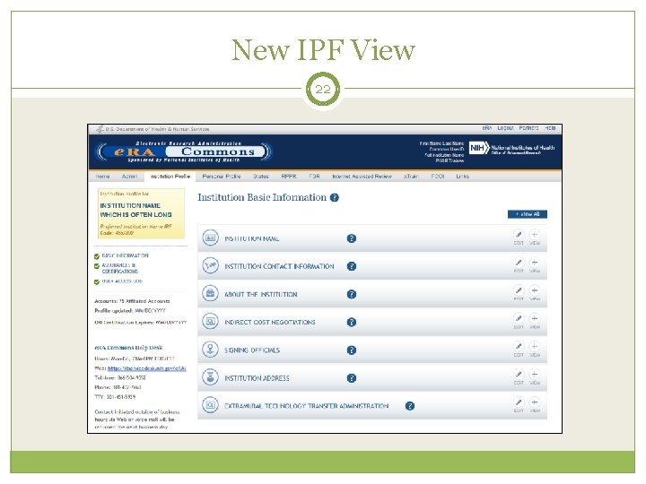New IPF View 22 