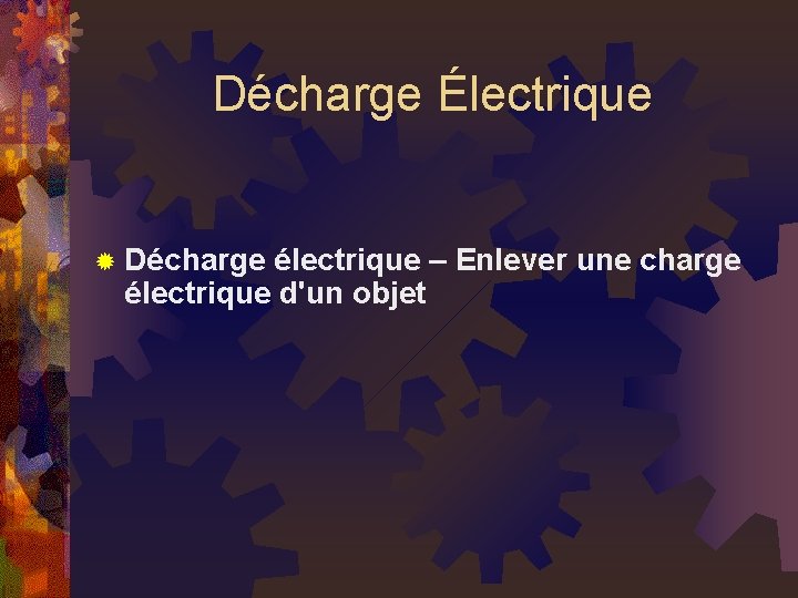 Décharge Électrique ® Décharge électrique – Enlever une charge électrique d'un objet 