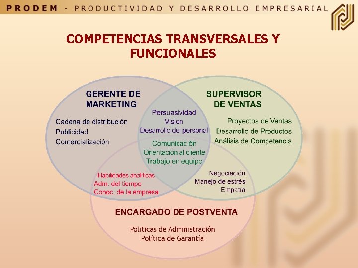 COMPETENCIAS TRANSVERSALES Y FUNCIONALES 