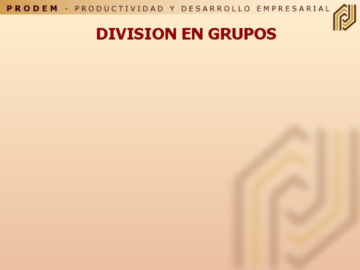 DIVISION EN GRUPOS 
