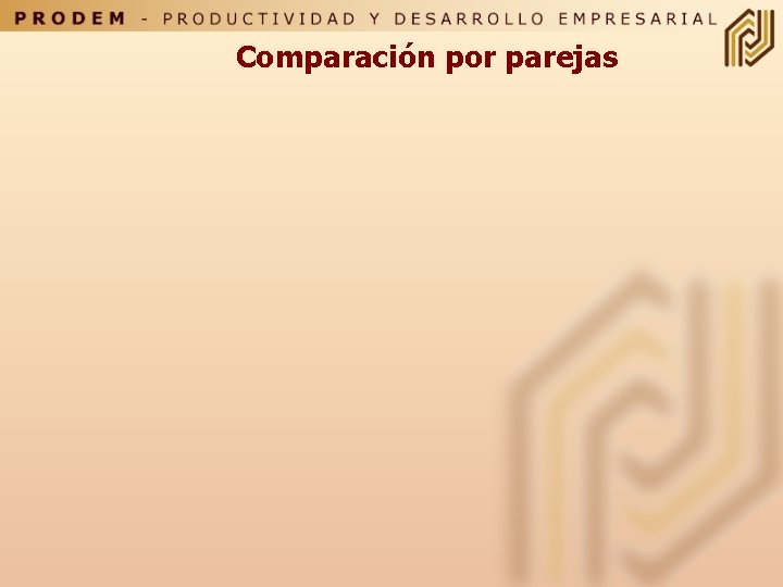 Comparación por parejas 