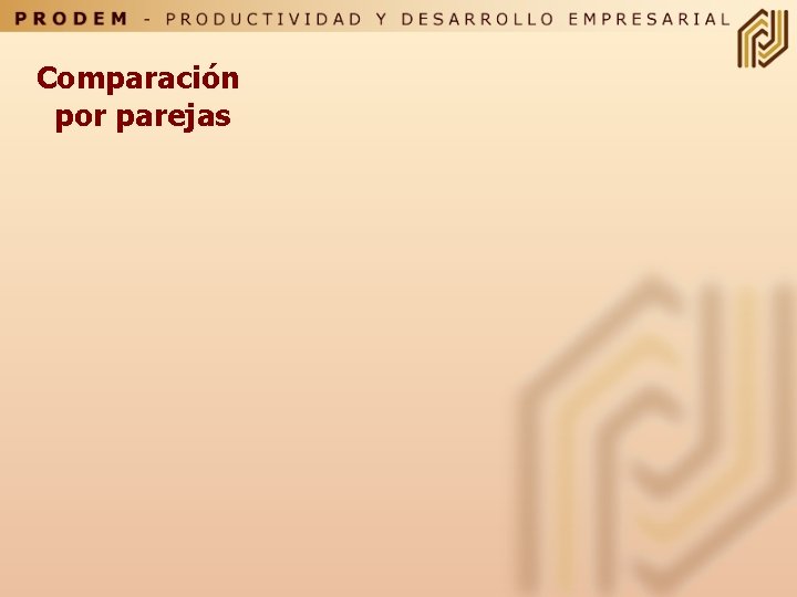 Comparación por parejas 