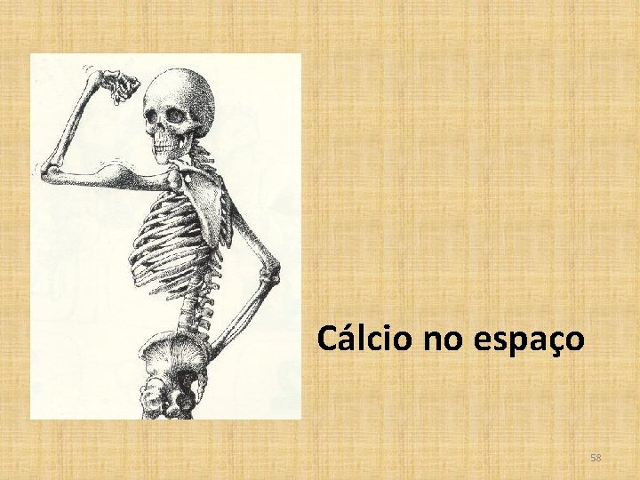 Cálcio no espaço 58 