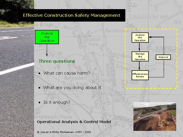 Effective Construction Safety Management Analyse the Operation Three questions • What can cause harm?