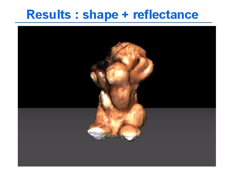 Results : shape + reflectance 