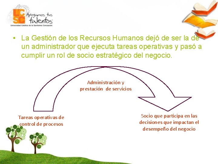  • La Gestión de los Recursos Humanos dejó de ser la de un